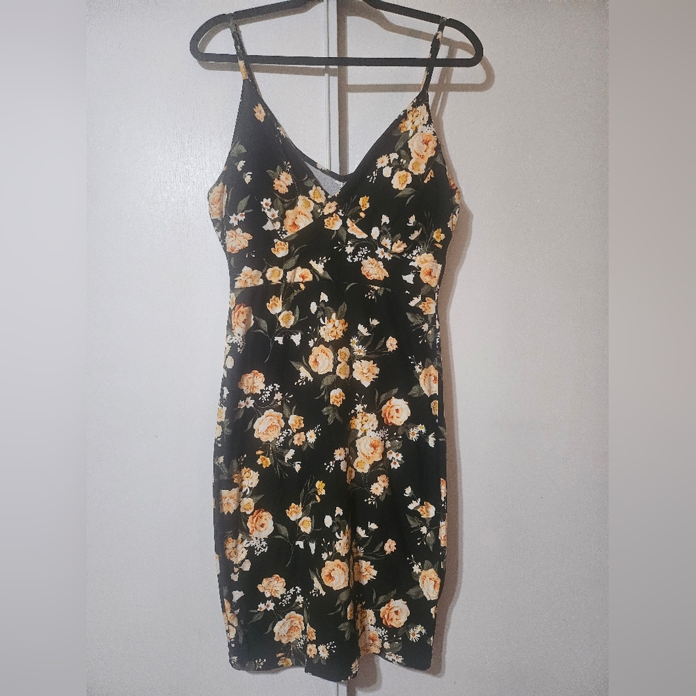 Black Spaghetti Strap Bodycon Midi Dress